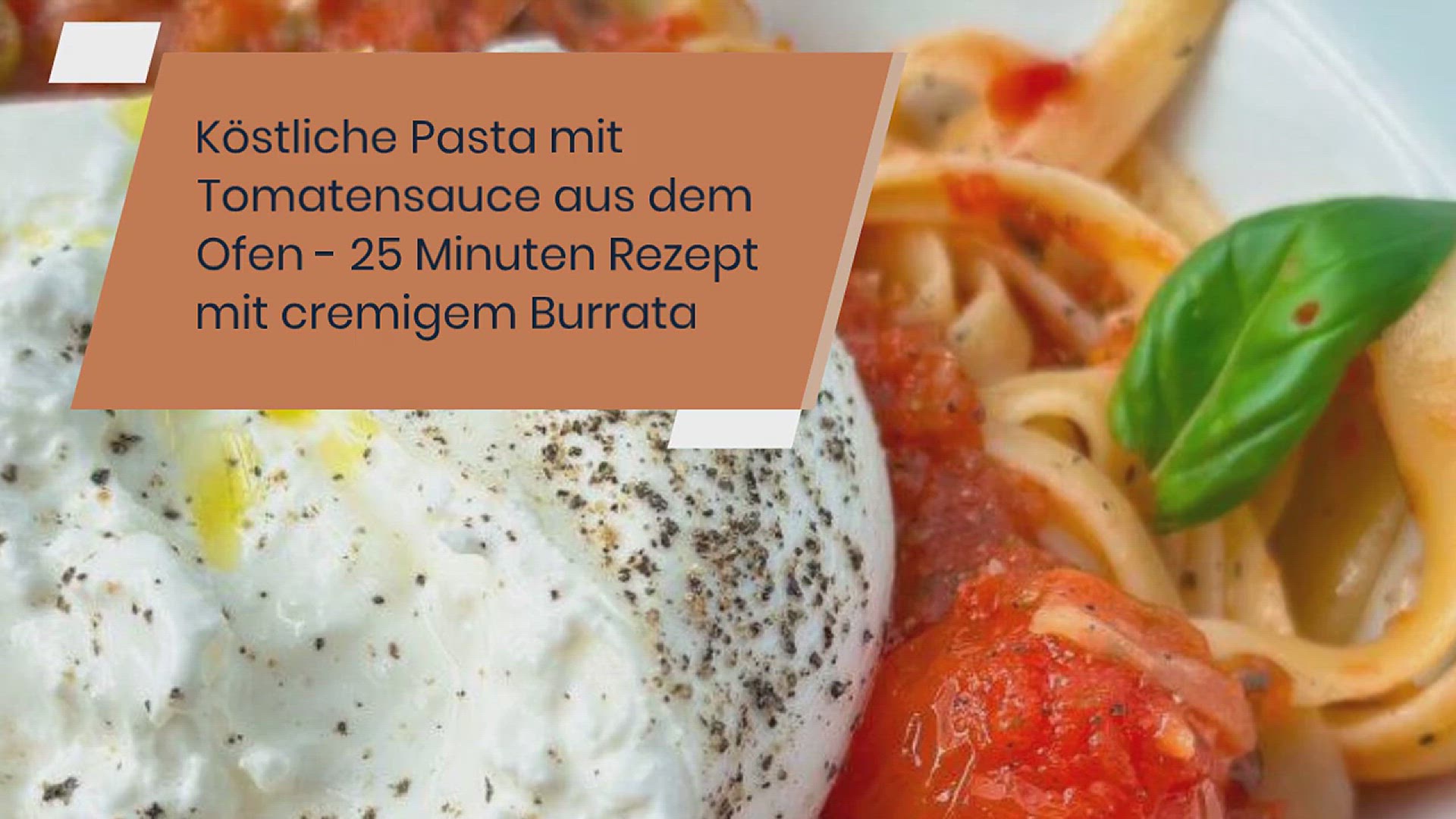 Video thumbnail for Burrata Pasta – Spaghetti mit Burrata und Tomatensauce aus dem Ofen – einfach und lecker
