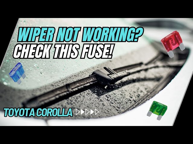 Video thumbnail for Toyota Corolla Wiper Problem? Don’t Touch the Motor Until You See This Fuse!