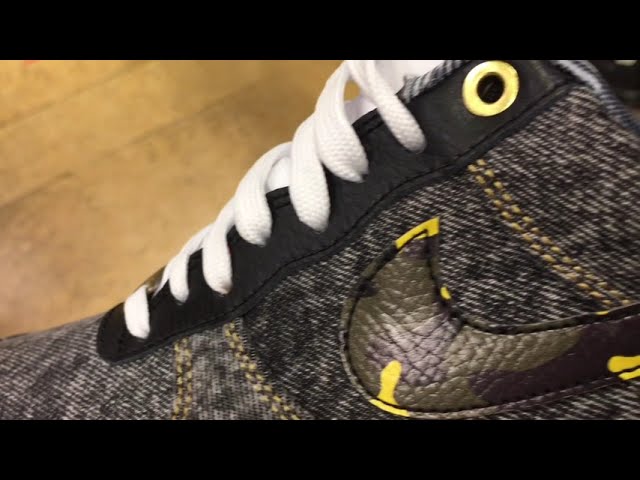 Video thumbnail for Quick Look At The Air Force 1 Low Remix Black Denim Camo Swoosh & Buy It Now
