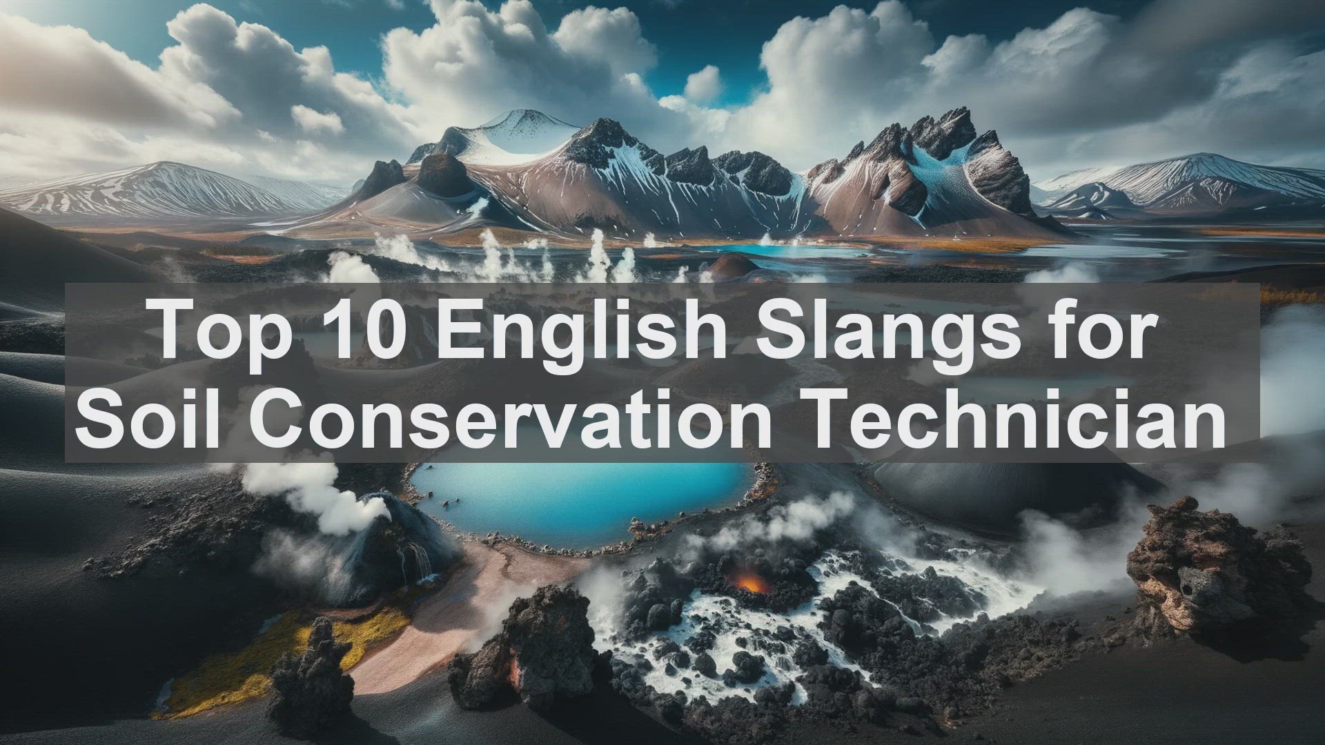 'Video thumbnail for Top 10 English Slangs for Soil Conservation Technician'