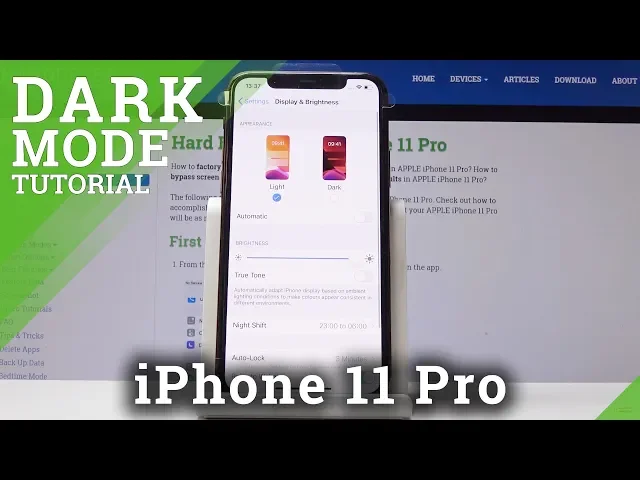 Video thumbnail for How to Activate Dark Mode in iPhone 11 Pro - Dark Theme