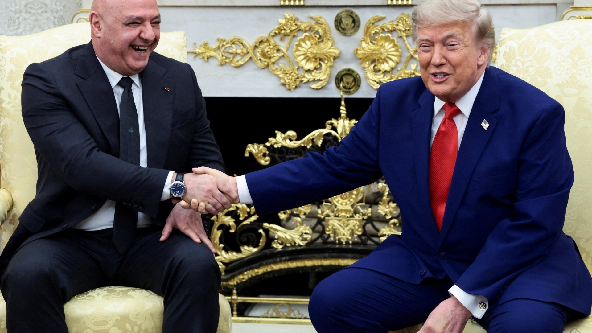 Video thumbnail for Trump pushes for peace in Lebanon: President Aoun in US to discuss fragile framework