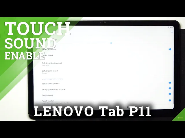 Video thumbnail for How to Enable/Disable Touch Sounds in Lenovo Tab P11 - Manage Screen Clicks