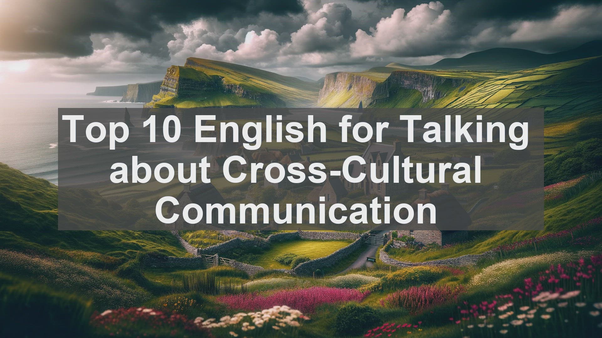 'Video thumbnail for Top 10 English for Talking about CrossCultural Communication'