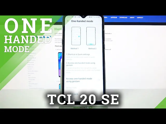 Video thumbnail for TCL 20 SE – How to Turn On & Use One-Handed Mode