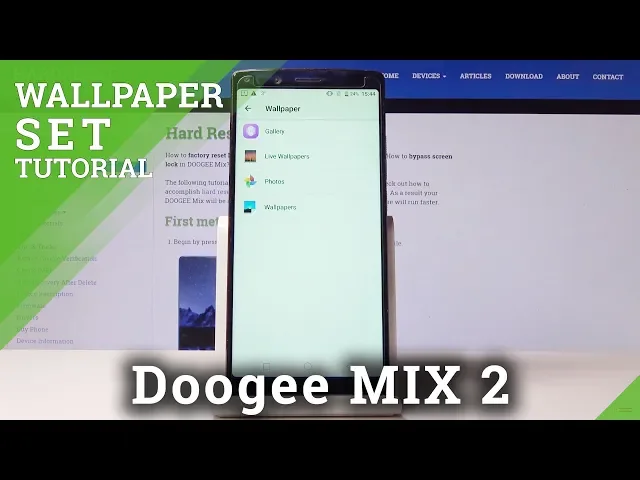 Video thumbnail for How to Change Wallpaper in Doogee MIX 2 - Refresh Home Screen