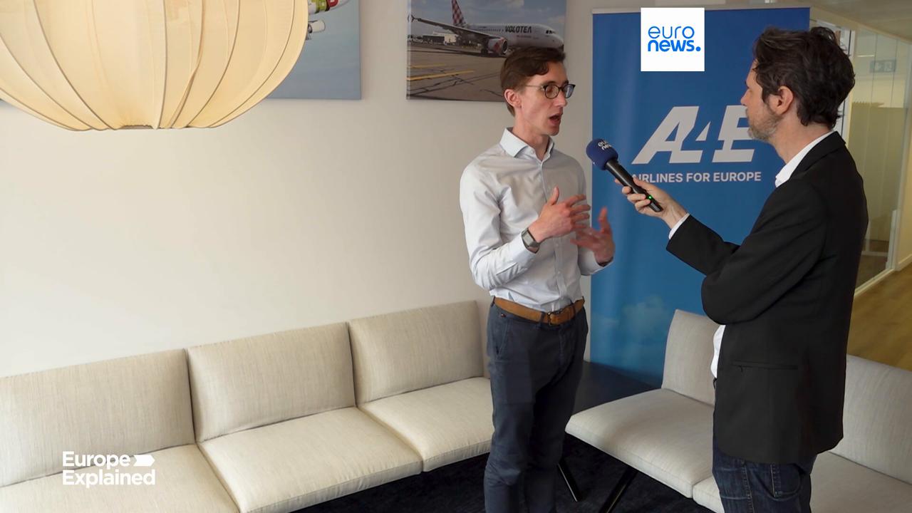 Video thumbnail for Exclusive: EU countries to mull cabin baggage charges, longer air delays before compensation