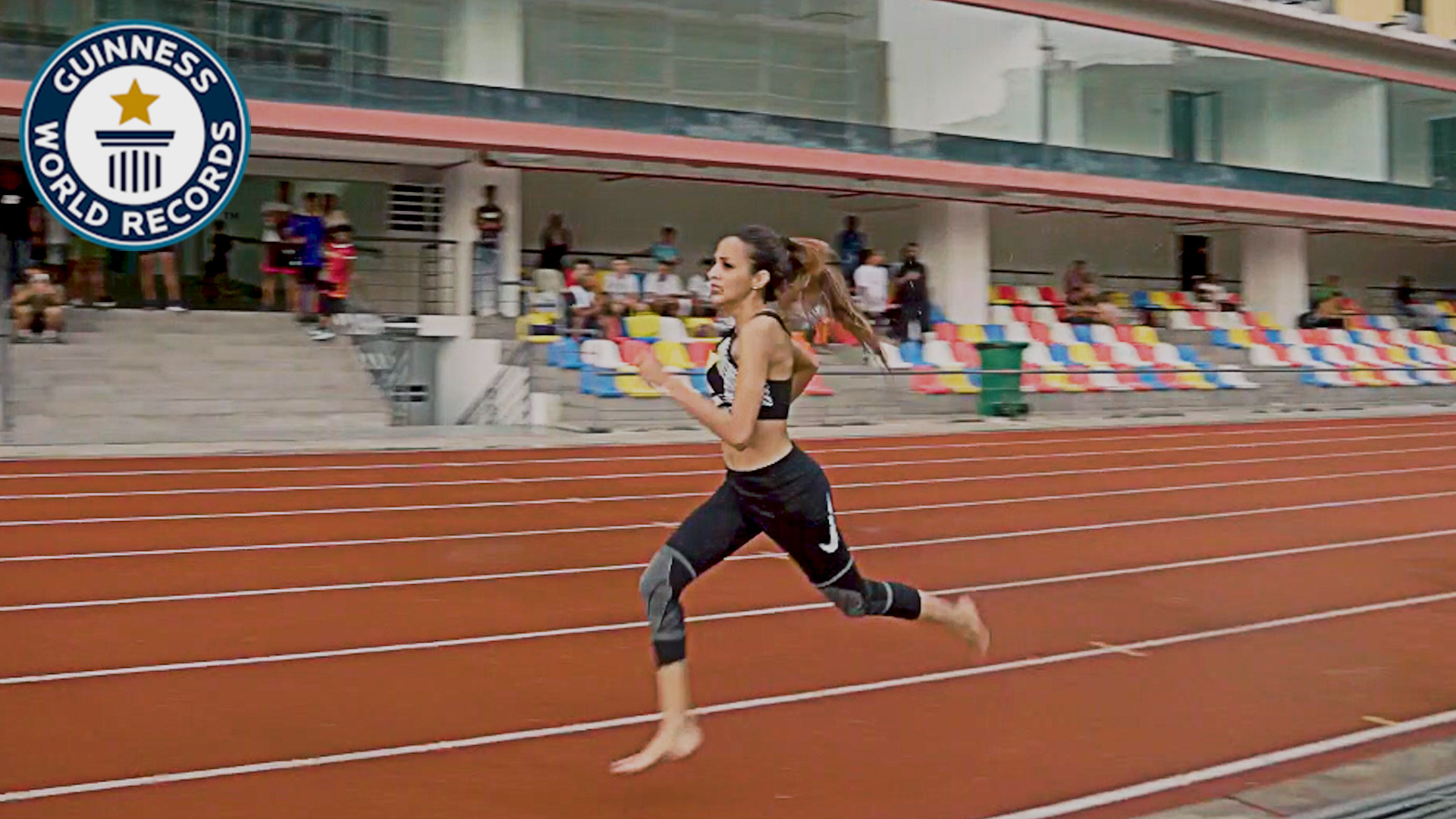 'Video thumbnail for Melinder Kaur sets two world records for barefoot and handcuffed mile'