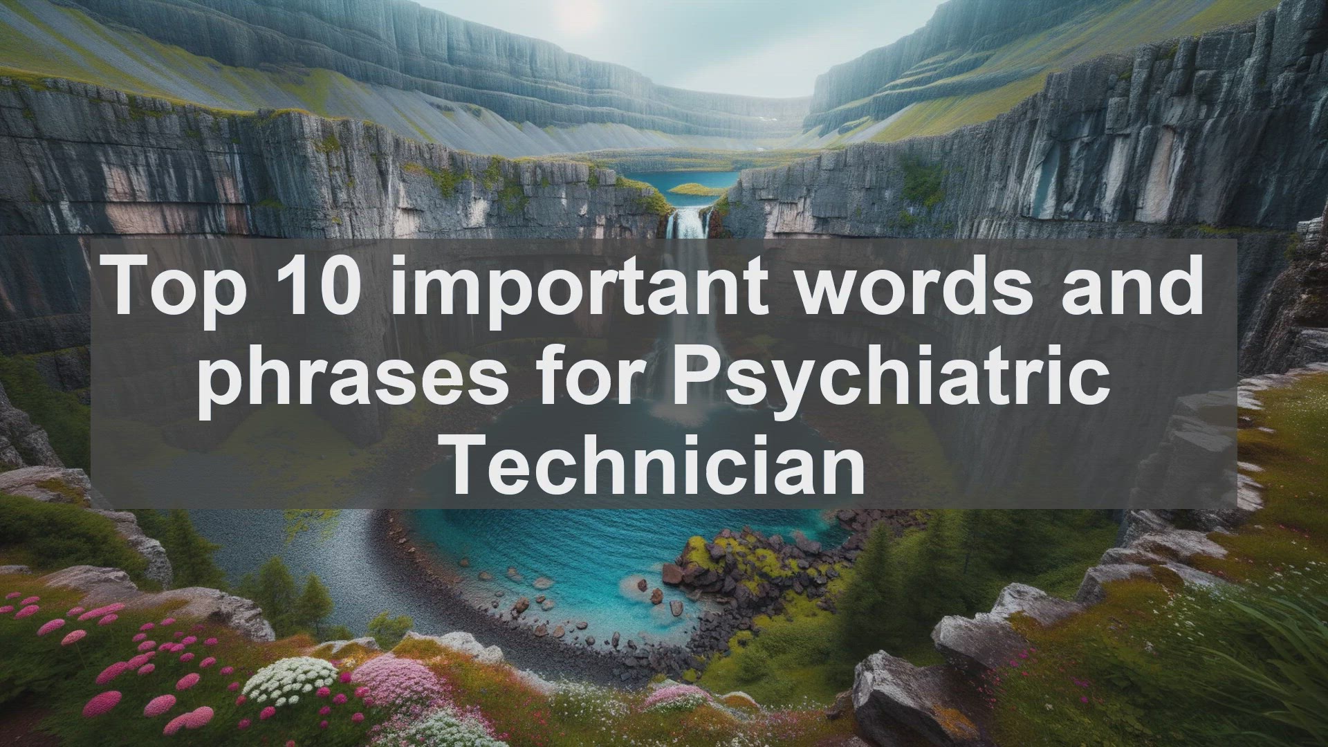 'Video thumbnail for Top 10 important words and phrases for Psychiatric Technician'