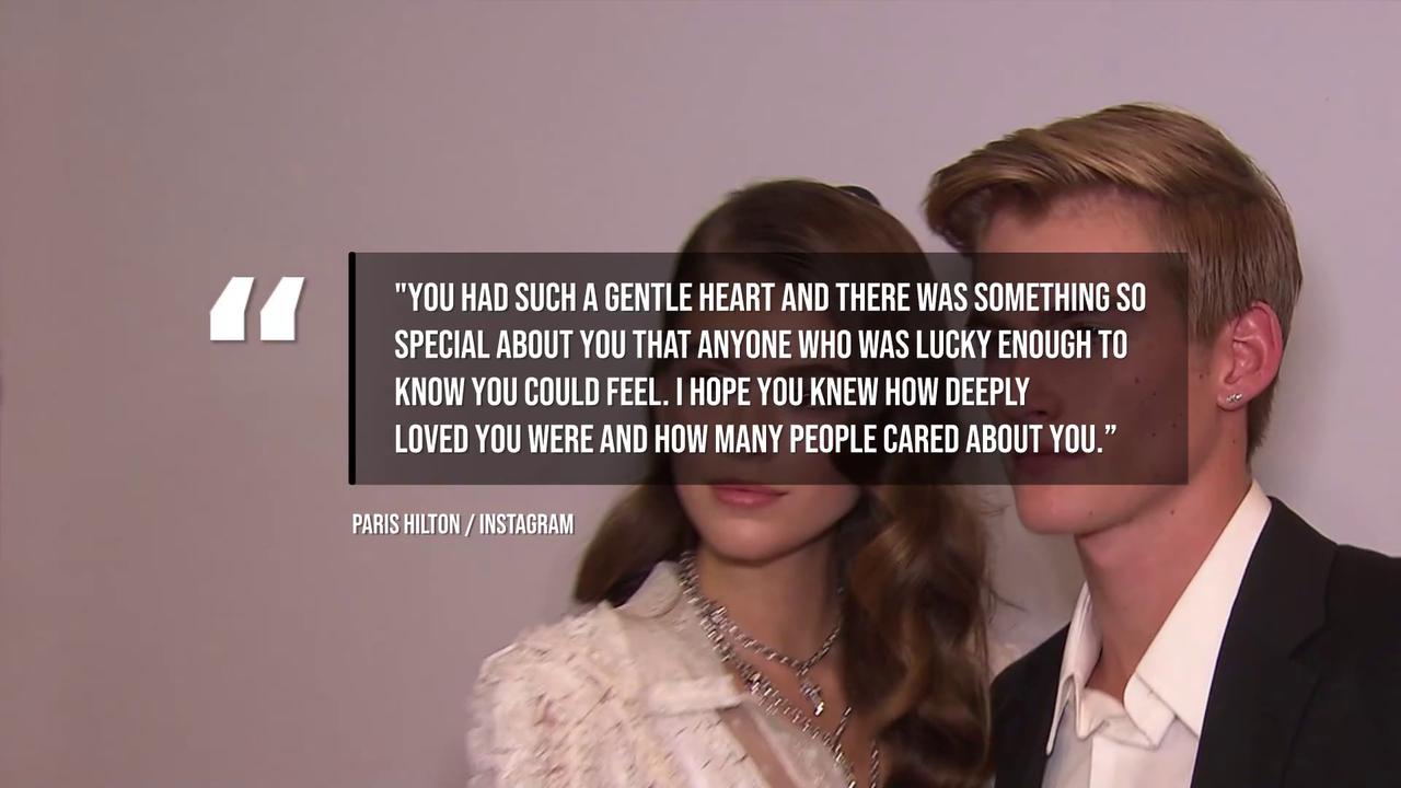 Video thumbnail for Paris Hilton pays tribute to 'beautiful soul' Presley Gerber.