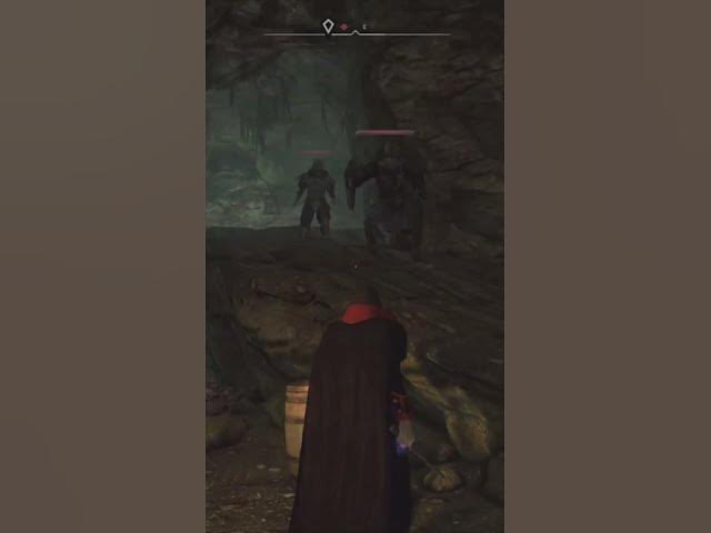 Video thumbnail for Skyrim the Ebony warrior takes care of everything 😂😂😂