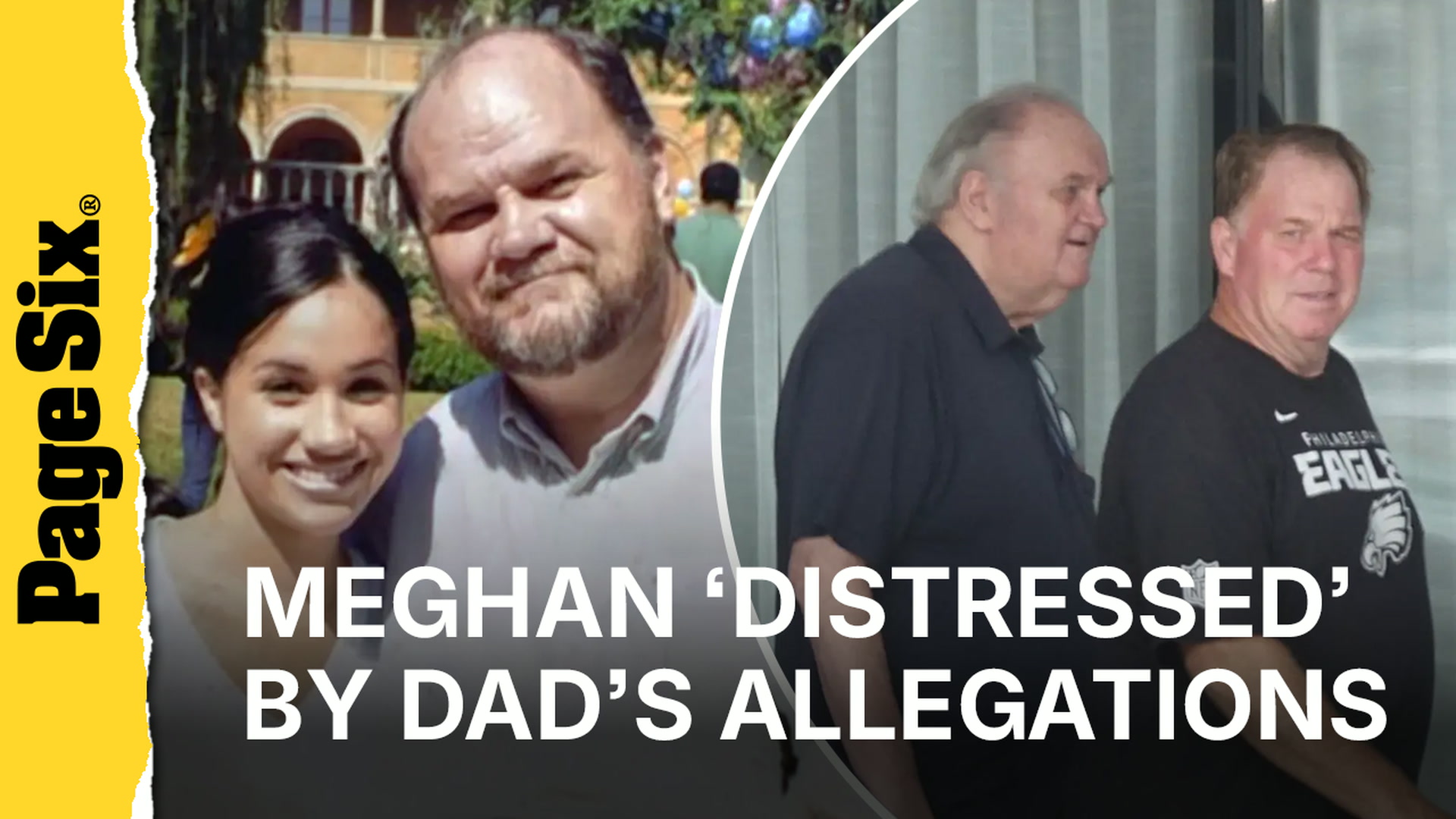 Video thumbnail for Meghan Markle 'deeply distressed' by dad Thomas' child porn allegations, says they fueled estrangement