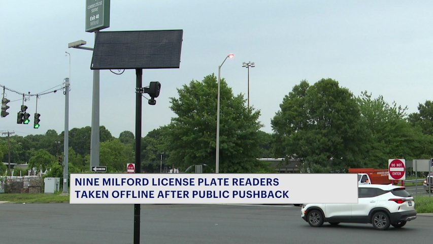 Video thumbnail for 9 license plate readers taken offline in Milford following public pushback