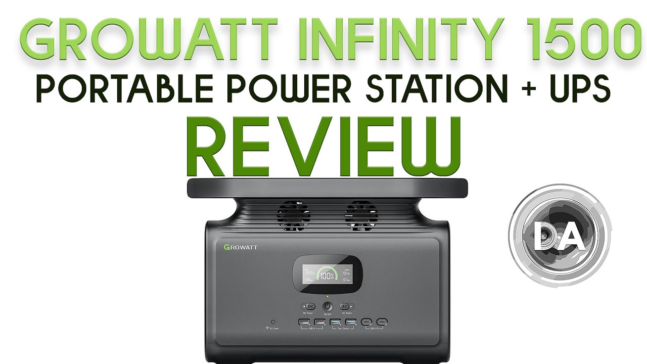 Video thumbnail for Growatt Infinity 1500 Portable Power Station and UPS Review