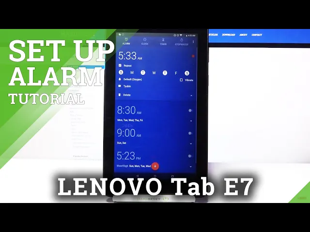 Video thumbnail for How to Set Up Alarm Clock in Lenovo Tab E7 - Add Reminder
