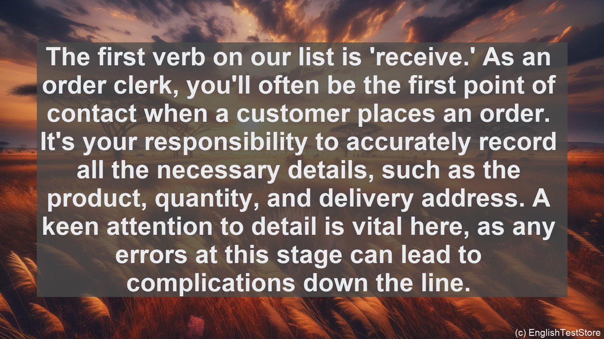 'Video thumbnail for Top 10 English Verbs for Order Clerk'