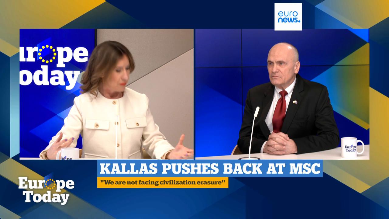 Video thumbnail for Trump administration 'woke Europe up' from slumber, US ambassador tells Euronews