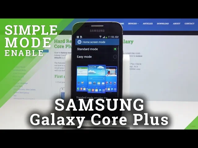 Video thumbnail for How to activate Easy Mode in Samsung Galaxy Core Plus - Minimalist Customization