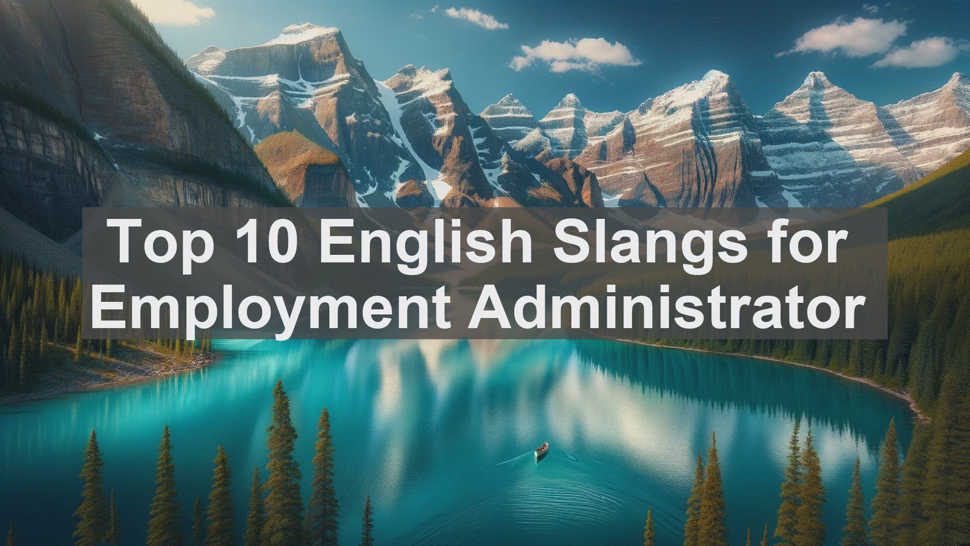 'Video thumbnail for Top 10 English Slangs for Employment Administrator'