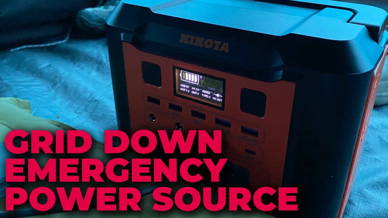 Video thumbnail for Emergency Power Supply, Nikota T300 Portable Power Bank