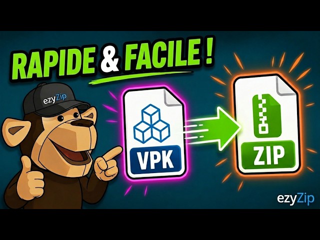 Video thumbnail for 📦 Comment Convertir VPK en ZIP en Ligne Gratuitement | Sans Installation de Logiciel