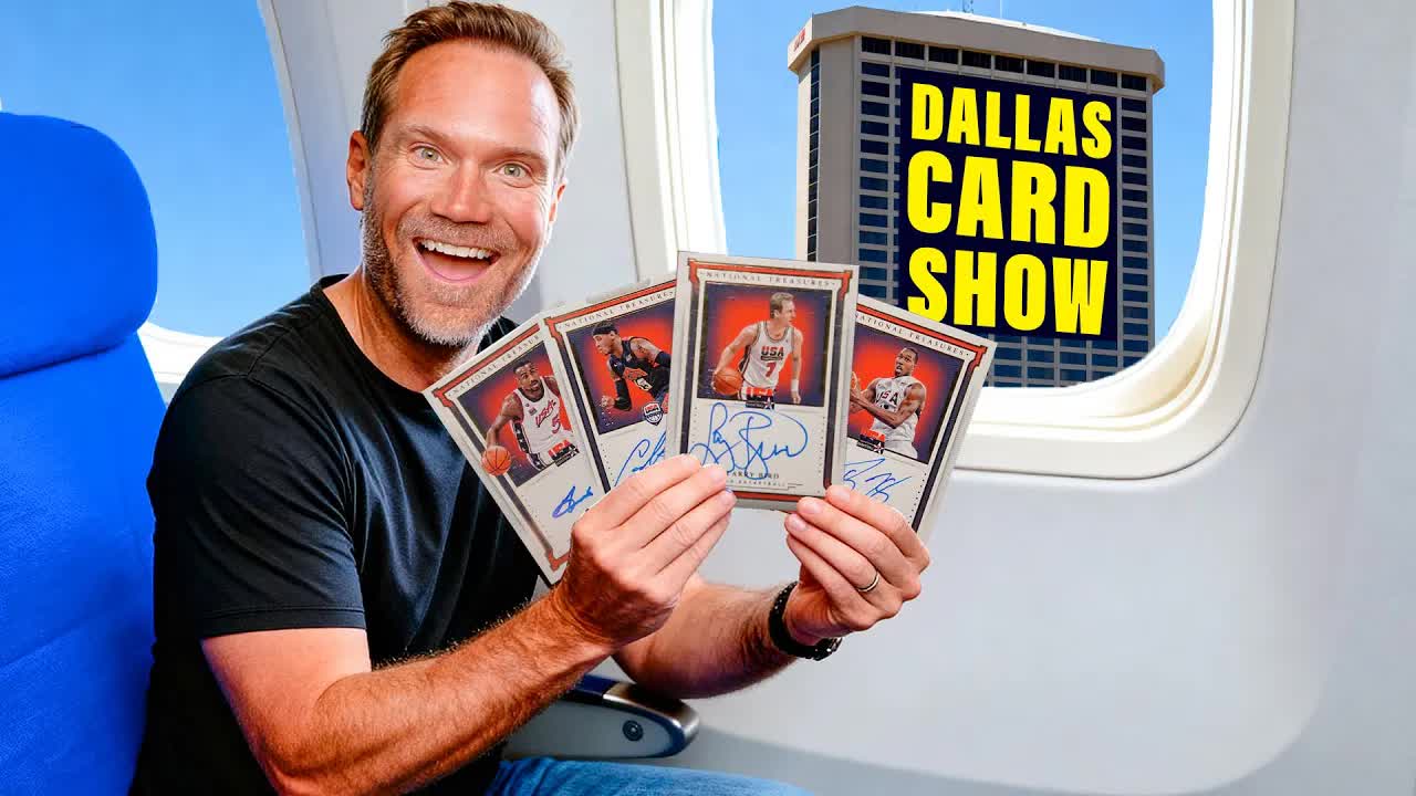 Video thumbnail for Sports Card Investor: dallas card show! hunting rare team usa basketball cards