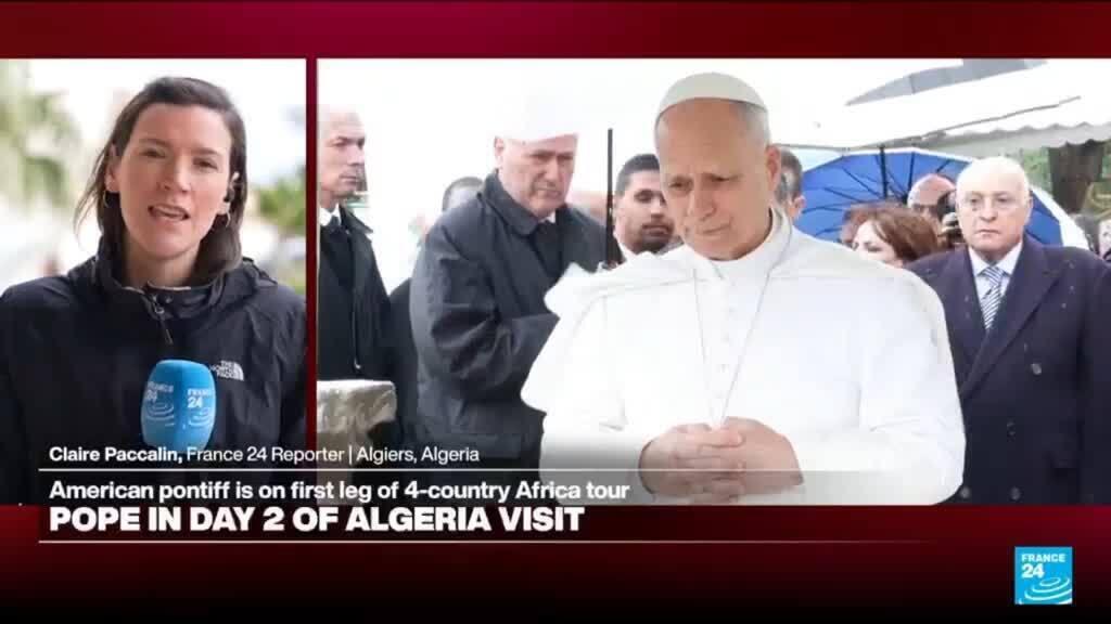 Video thumbnail for Pope walks in footsteps of St Augustine on 2nd day of Algeria visit