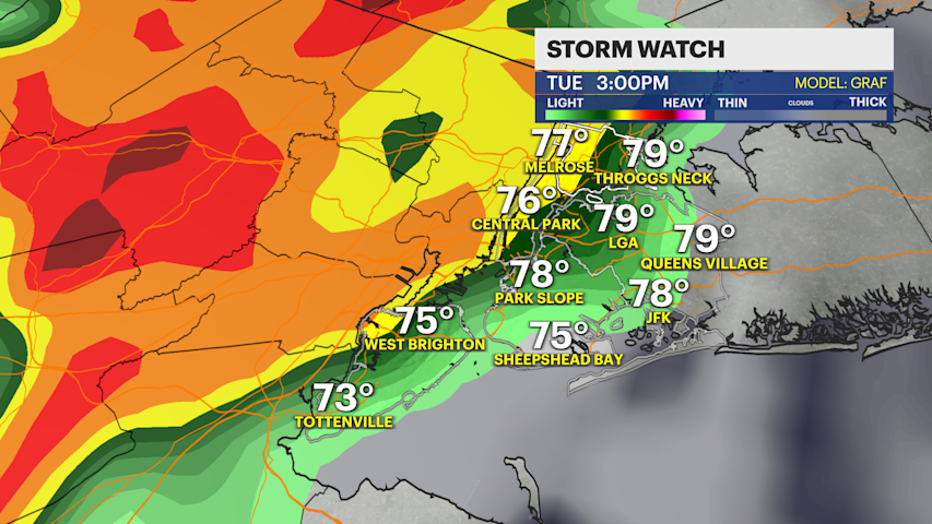 Video thumbnail for STORM WATCH:  Heading out? Grab the umbrella! Rain is likely for the next few days in The Bronx