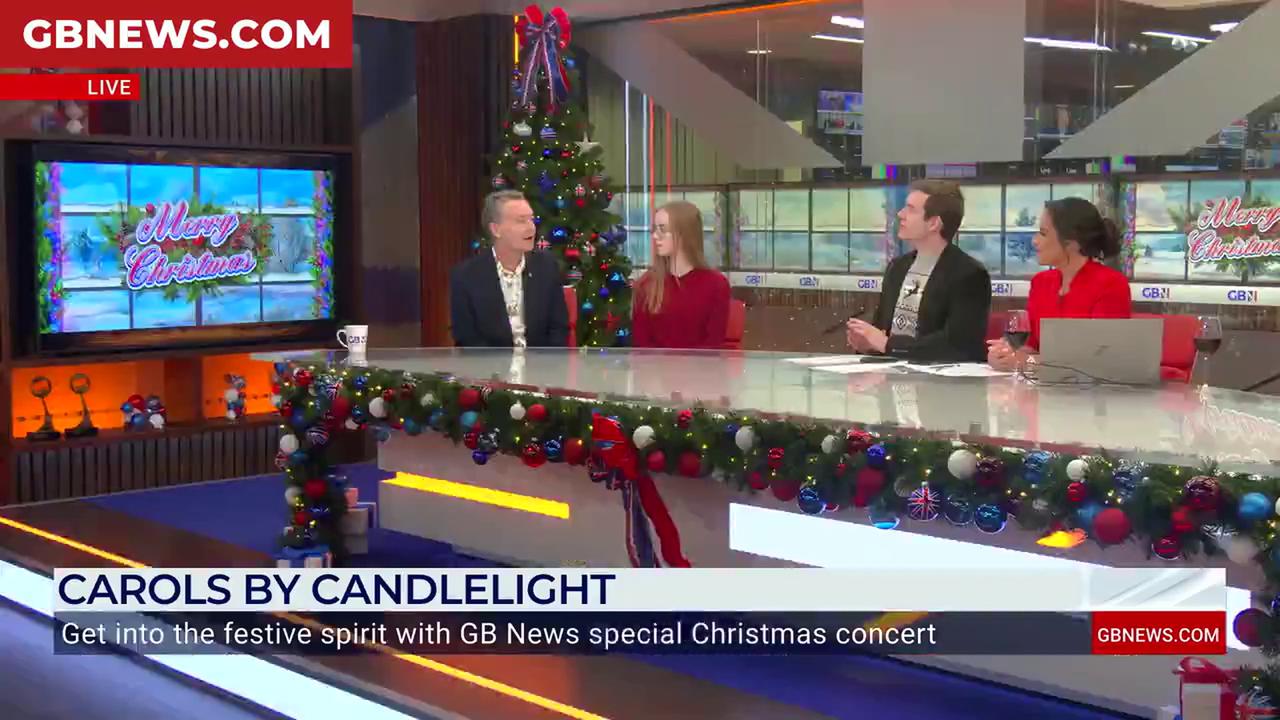 Video thumbnail for WATCH: Singer Lucia Cook shares her experience of singing at the GB News Christmas Carol concert