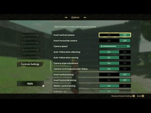 Video thumbnail for Hyrule Warriors: Age of Imprisonment - Default Options: General Settings, Volume, Display, Controls