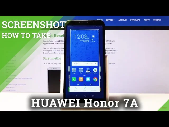 Video thumbnail for How to Grab a Screen in Huawei Honor 7A – Save Display