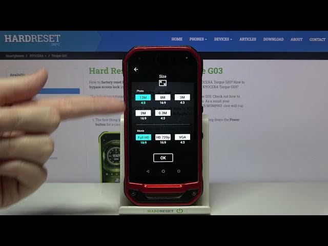 Video thumbnail for How to Change Aspect Ratio in KYOCERA Torque G03 -  Configure Aspect Ratio