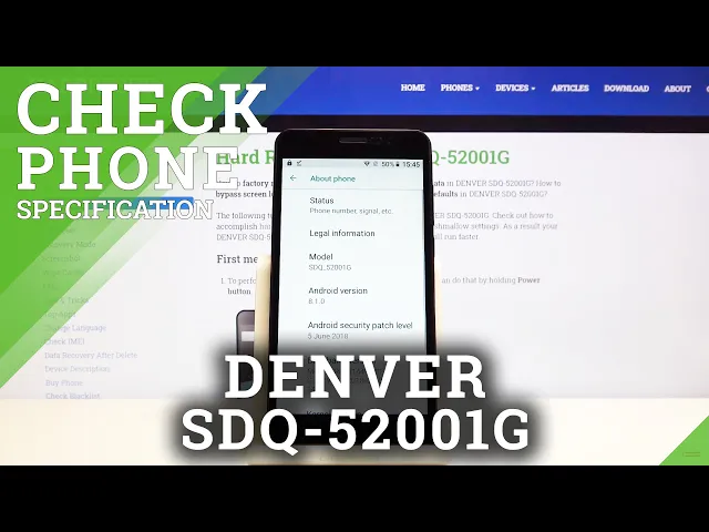 Video thumbnail for DENVER SDQ-52001G Characteristics - How to Open Phone Specifications