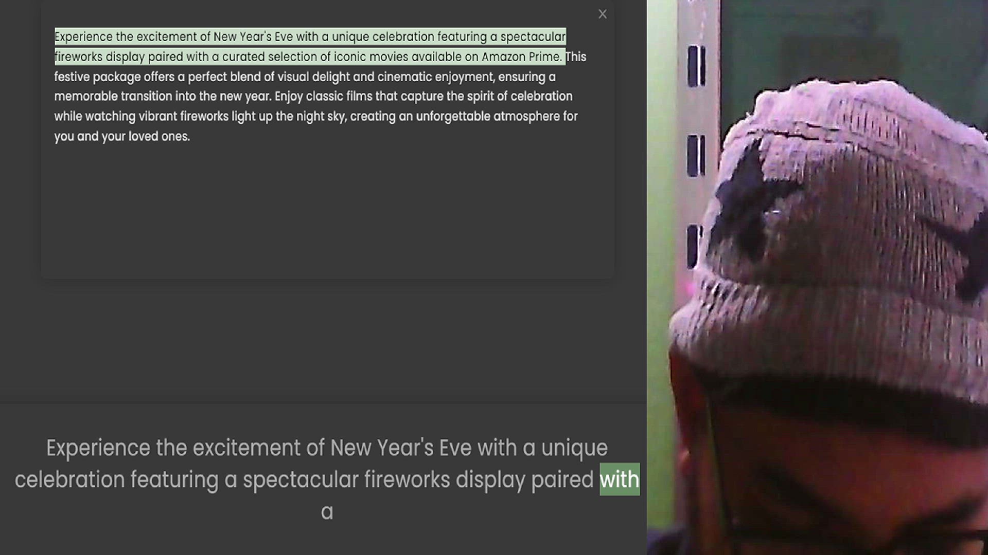 Video thumbnail for Experience the excitement of New Year's Eve with a unique celebration featuring a spectacular fireworks display paired with a curated selection of iconic movies available on Amazon Prime. This festive package offers a perfect blend of vis