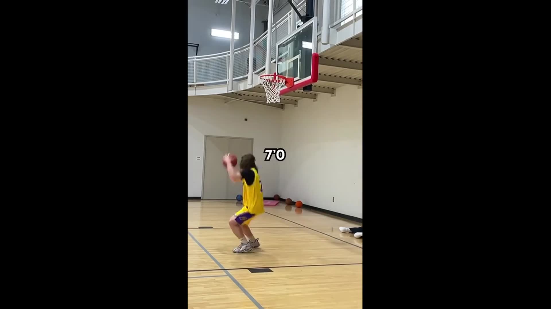 'Video thumbnail for Travis Reynolds: dunking progress: dunks at every height'