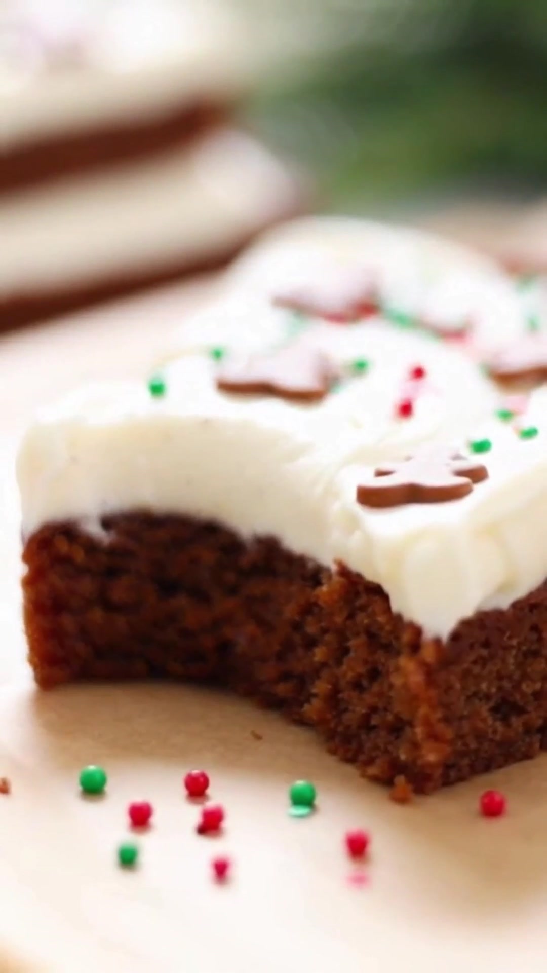 Video thumbnail for Gingerbread Cookie Bars – Soft, Spiced & Perfect for the Holidays 🎄