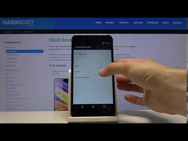 Video thumbnail for How to Format SD Card in ZTE Nubia N1 Lite – Erase External Storage