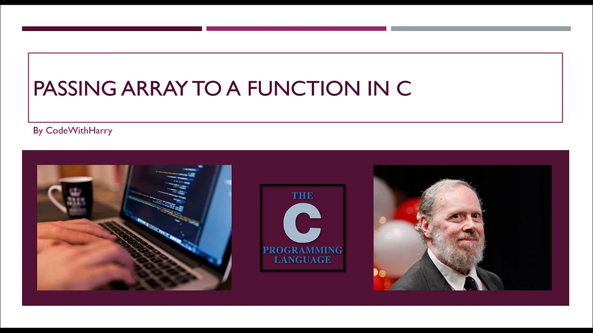 'Video thumbnail for Passing Arrays As Function Arguments_ C Tutorial In Hindi #32'