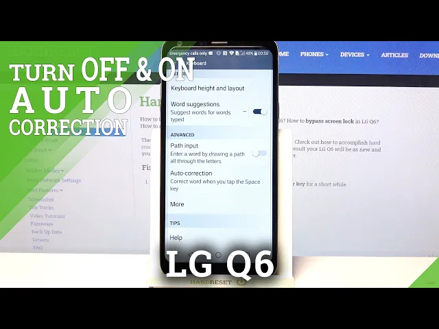Video thumbnail for LG Q6 – Find & Customize Text Correction Settings