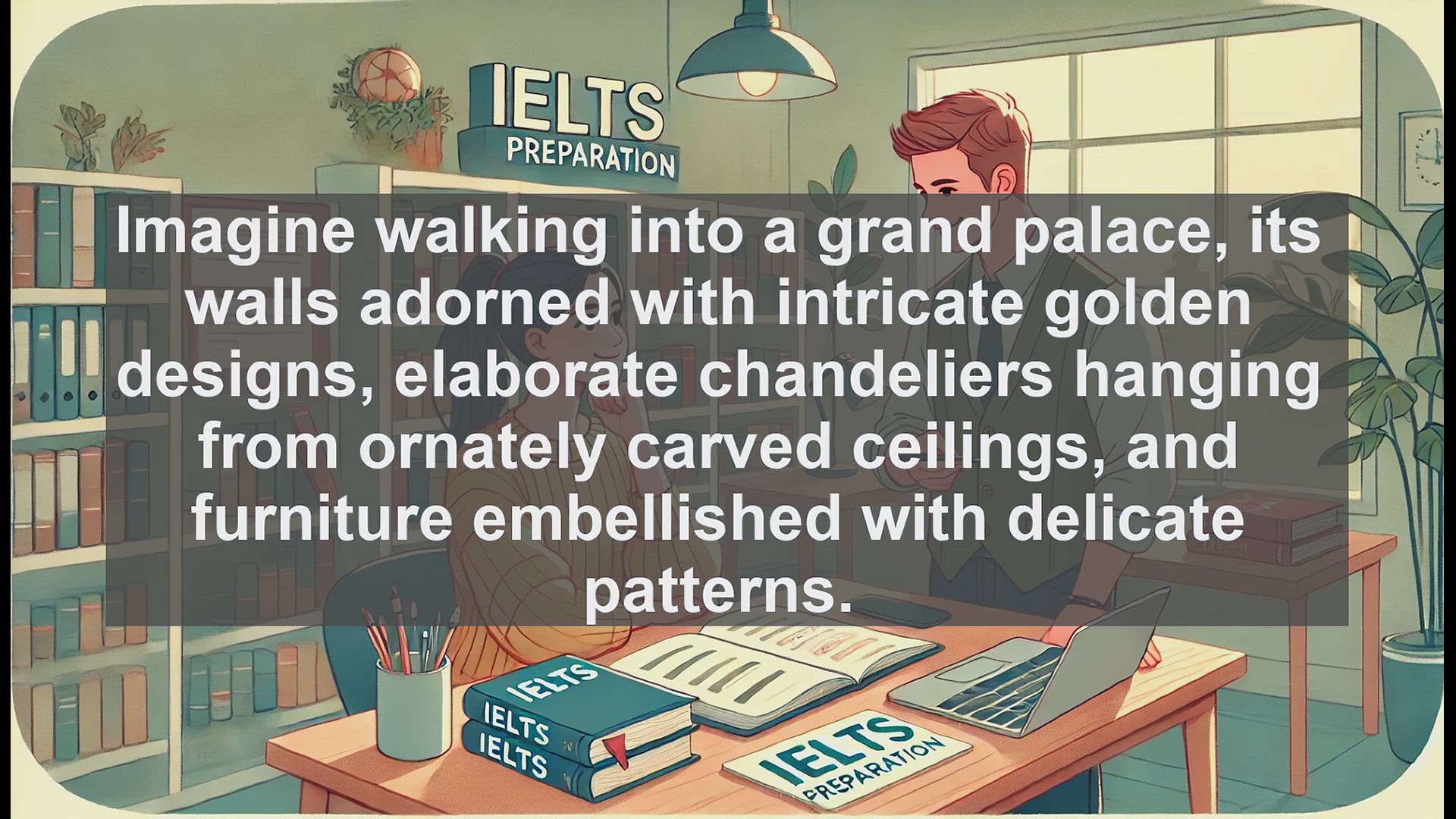 'Video thumbnail for 5000 Must Know IELTS 8.0 Vocabulary - Understanding 'Ornate': A Detailed Look at Elaborate Decoration'