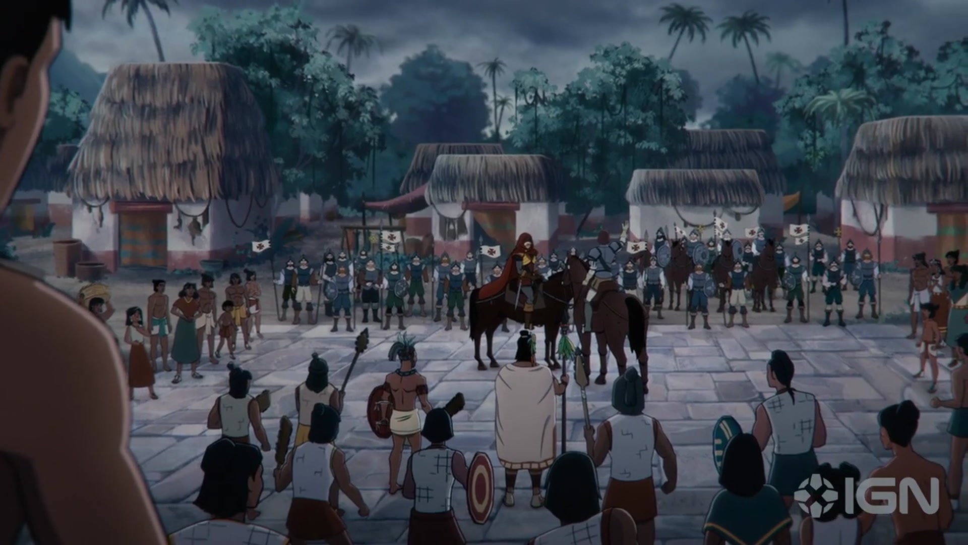 'Video thumbnail for Aztec Batman: Clash of Empires Exclusive Trailer - SDCC 2025'