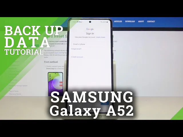 Video thumbnail for How to Enable Google Backup in SAMSUNG Galaxy A52 – Backup Data