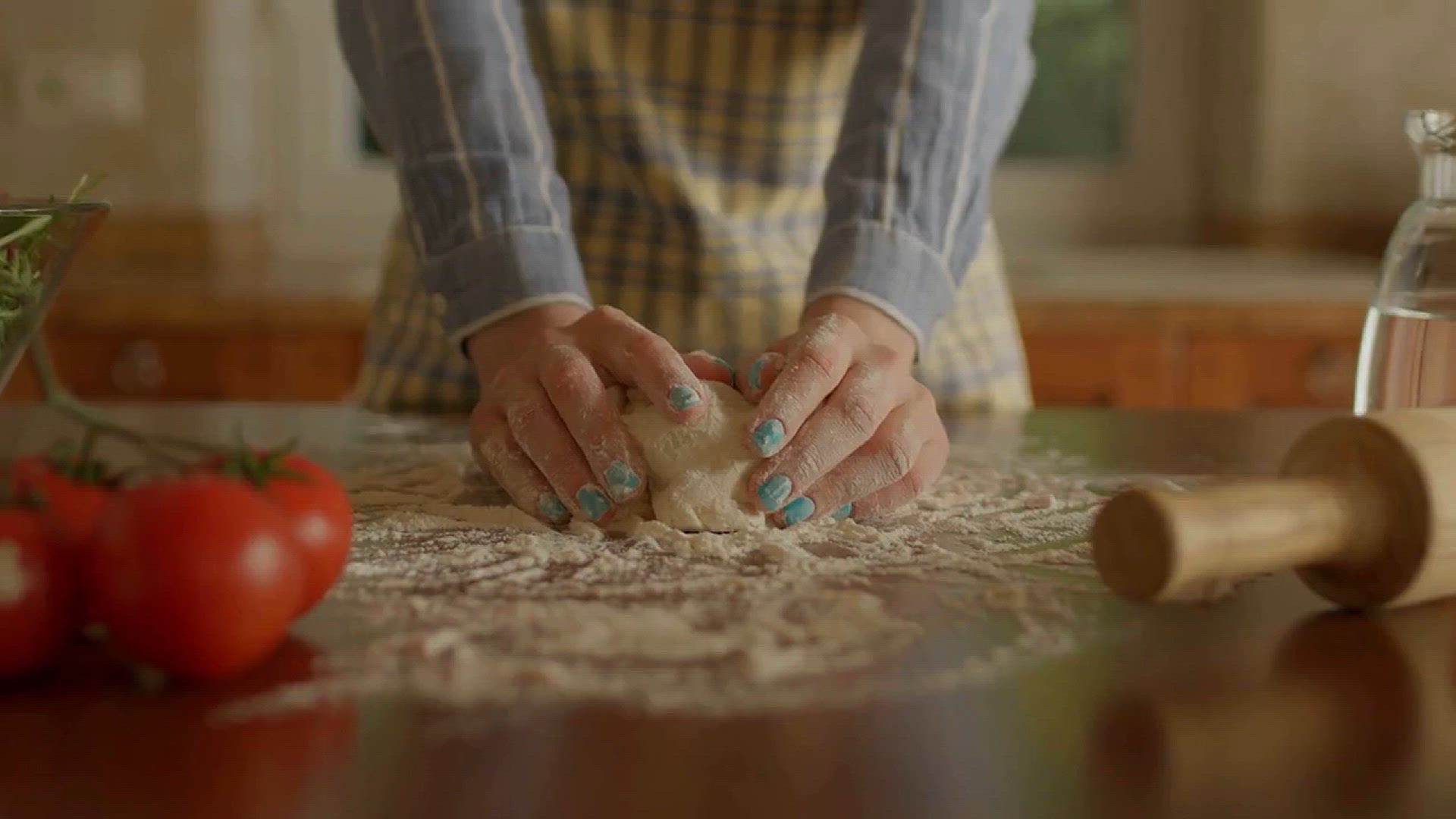 'Video thumbnail for Homemade Focaccia Recipe Olives, Tomatoes & the Secret to Perfect Bread!'