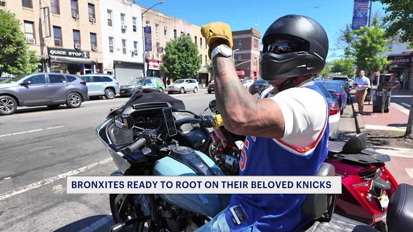 Video thumbnail for Knicks-Spurs NBA finals rematch draws Bronx fans to watch parties across the Boogie Down