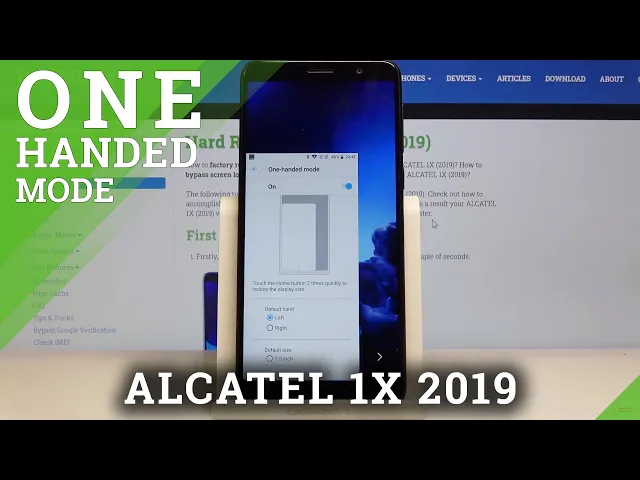 Video thumbnail for ALCATEL 1X (2019) – Activating & Managing One-Handed Mode