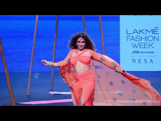 Video thumbnail for Sanya Malhotra Lakme Fashion Week 2023