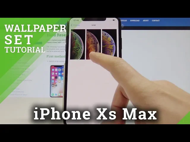 Video thumbnail for How to Change Wallpaper on iPhone Xs Max - Set Up iOS Wallpaper