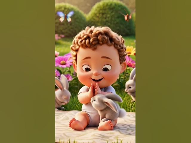 Video thumbnail for Cute Baby’s First Adventure in the Garden 🌼 #viralvideo #aianimation #babycartoon