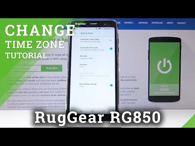 Video thumbnail for How to Change Date & Time in RUGGEAR RG850 – Set Up Time