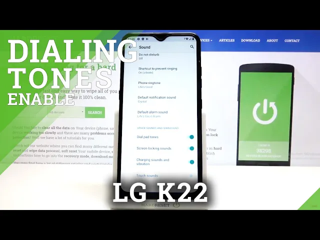 Video thumbnail for How to Manage Dial Pad Tones in LG K22 – Find Dial Pad Options